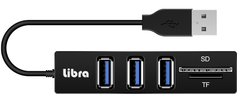 Libra USB2.0ハブ＋カードリーダー | 株式会社デイトリッパー